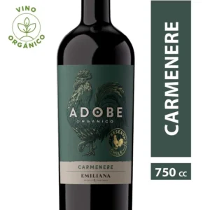 Botella Vino Orgánico Adobe Reserva Carmenere 750 cc